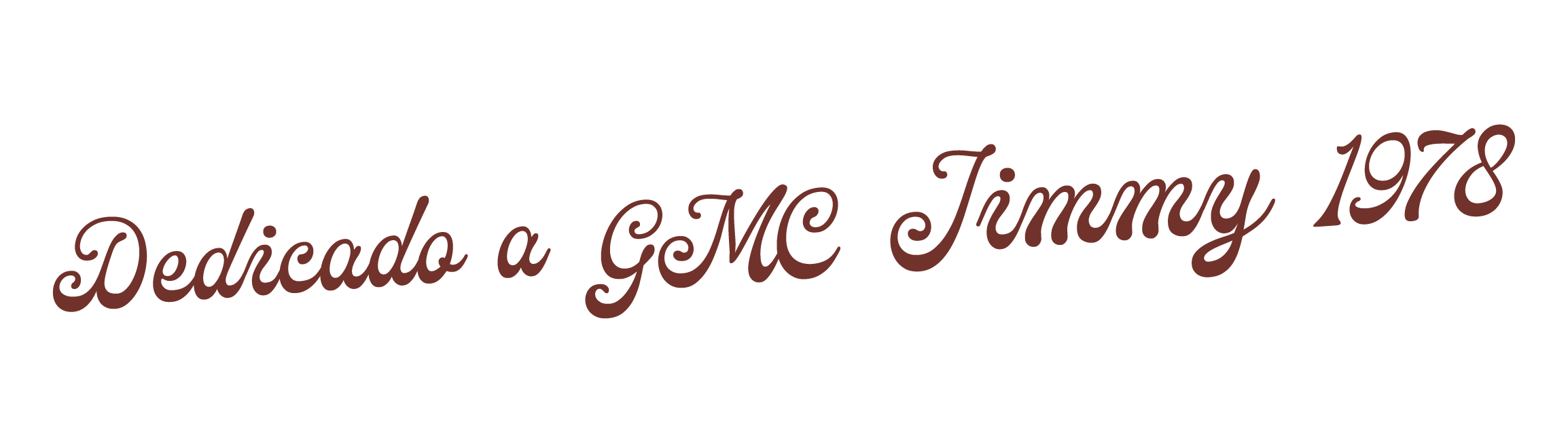 Dedicado a GMC Jimmy 1978